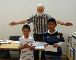 Johnson Chen & Nigel Tee with Tony Booth behind