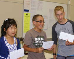 Nicole Qin, Ra Neilsford-Jones and Luke White