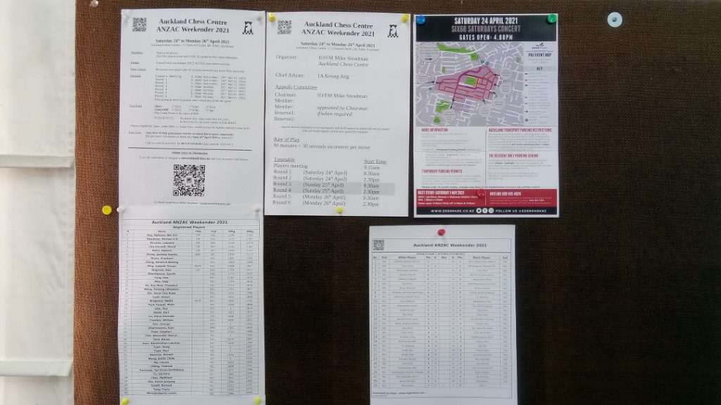 2021 ANZAC Weekender Noticeboard