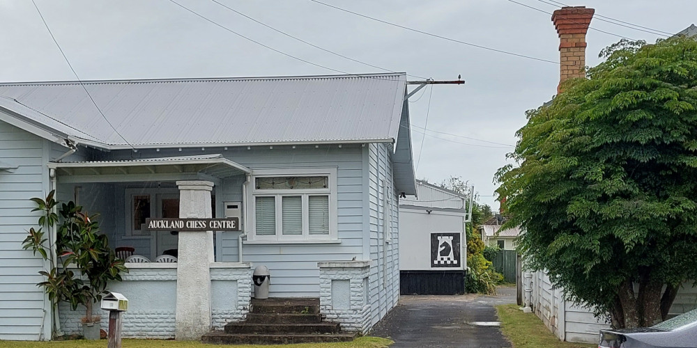 Auckland Chess Centre view from Cromwell Street